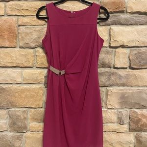 Maroon sleeveless dress